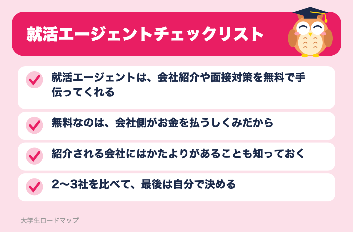就活エージェントチェックリスト