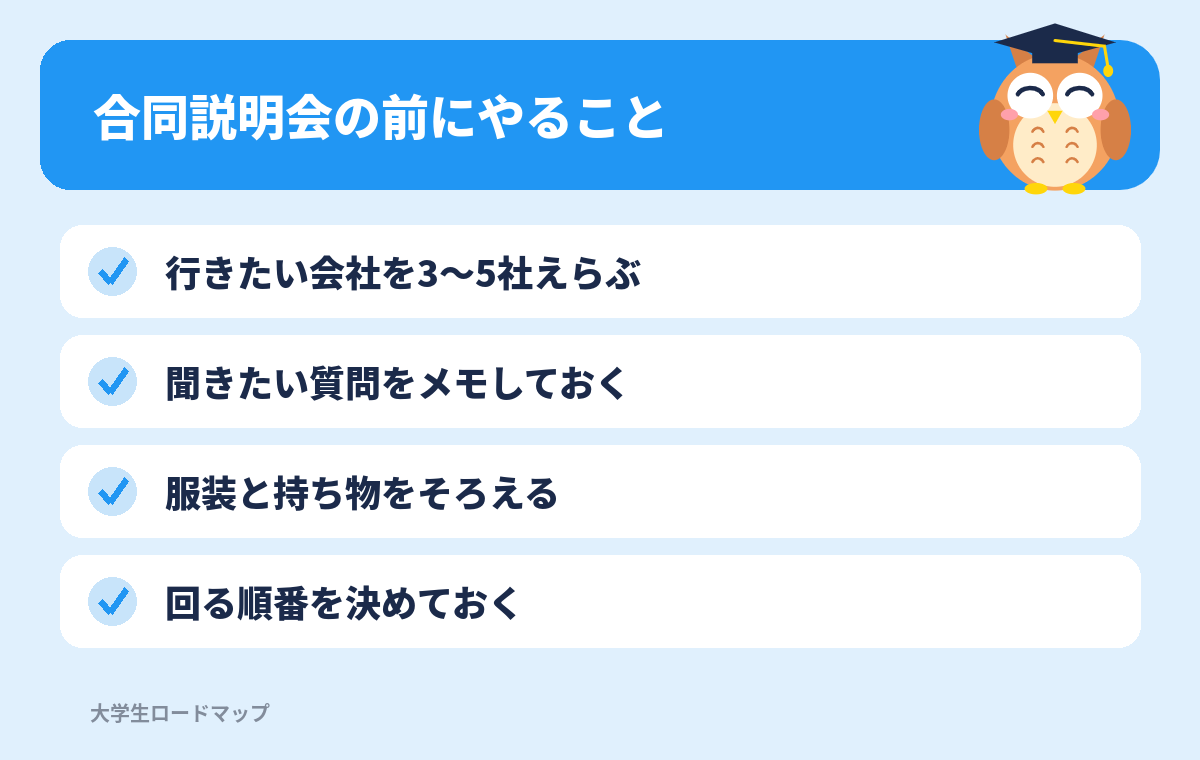 合同説明会の前にやることチェックリスト