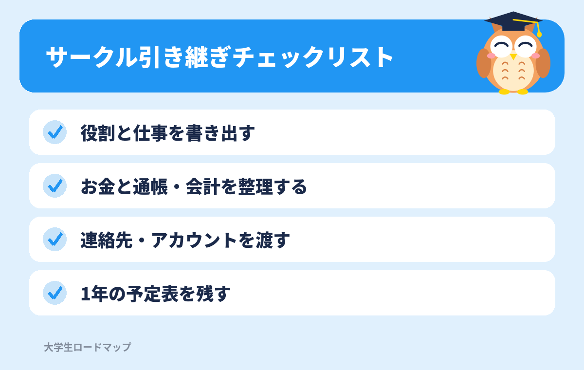 サークル引き継ぎチェックリスト